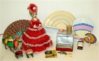 Antique Mall Lot - Sewing, Mechanical Camel, Doll+