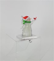 Snowman Acrylic Stocking Holder