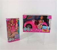 Steffi Love dolls and beach car