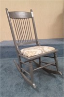 Grey Rocking chair