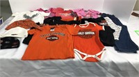 Large lot of Harley Davidson baby clothes. Sizes