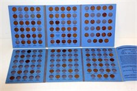 Lincoln Head Penny Collection Book 1 & 2 w Coins