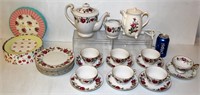 Tea Sets - Roses Set for 6, One Person Set & More