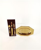Dirilyte silverware store display and oval tray