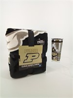 Purdue Boilermakers throw and Tervis cup