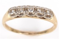 10K YELLOW GOLD DIAMOND LADIES RING - 0.25 CTW