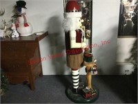 Holiday Accents -Large Wooden Santa
