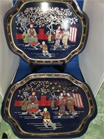 2 VINTAGE MTM ELITE TRAYS FROM GREAT BRITAIN