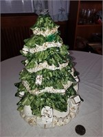 CERAMIC CHRISTMAS TREE - USES CANDLE