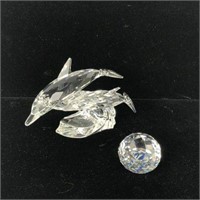 Swarovski Crystal Dolphin Figurine & Paperweight