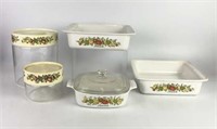 Corning Ware "L'Echalote" Casseroles & Canisters