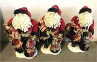 Santa Claus Figures, Lot of 3