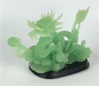 Green Asian Dragon Figurine
