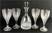 Shannon Crystal Wine Glasses & Decanter