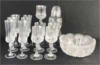 Crystal Bowl, Stemware, Vase & Votive Holder