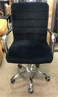 Metal & Upholstered Adjustable Office Chair