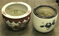 Ceramic & Pottery Planters, Lot of 2