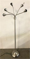 Metal Floor Lamp with 5 Adjustable Arms