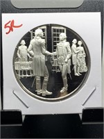 25G STERLING SILVER PROOF POSTMASTERS OF AMER COIN