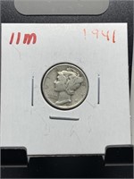 1941 MERCURY SILVER DIME