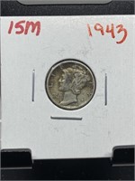 1943 MERCURY SILVER DIME