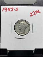 1942-s MERCURY SILVER DIME