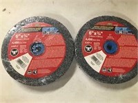 Bench Grinding Wheel 'Mibro', 6 & 3/4", Qty. 2