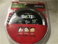 Buzz Crosscut/Rip, Carbide 'Mibro', 10" w/40 Teeth