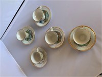 5 State Souvenir Teacup & Saucer sets
