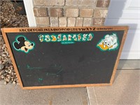Disney Charactors Childs Chalkboard