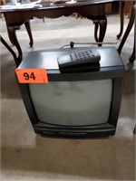 SMALL SHARP PORTABLE COLOR TV W/ REMOTE