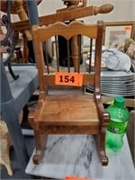 WOOD ROCKING CHAIR FOR COLLECTOR DOLLS