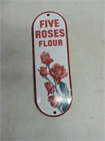 Five Roses Flour Metal Palm Plate 4"x11 1/2