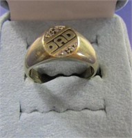 10Kt Gold ring Size 10-2.9g