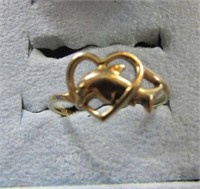 10Kt Gold ring Size 6-1.6g