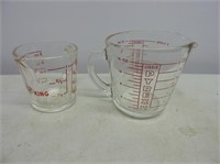 Pair Pyrex Measuring Cups