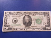 1934 D Twenty Dollar Bill