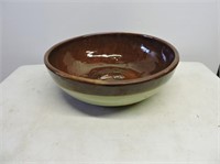 Beautiful Large Stoneware Bowl 15"D