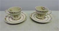 Copeland Spodes Cowslip Cups & Saucers