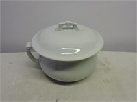 Ironstone Chamber Pot With Lid