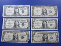 6-One Dollar Silver Certificates-1935E