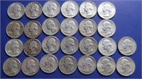26 Washington Silver Quarters
