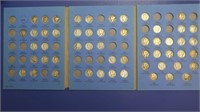 54 Mercury Dimes w/Blue Book Collection-1916-1945