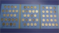 49 Jefferson Nickels w/Blue Coll Book 1938-1961