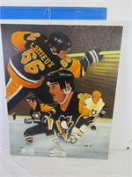 Pittsburgh Penguins Lemieux Art by JT Opall