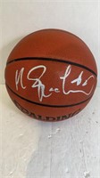 Autographed Mitch Richmond Spalding Basketball