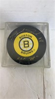 Autographed Brad Park Hockey Puck