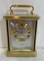Gold Square Linden Desk Clock