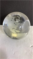 Clear Small Glass World Globe