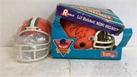 2 Riddell Plastic Mini Football Helmets
